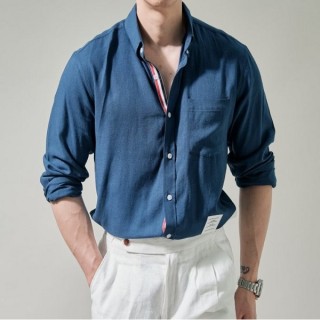 ★세일★ 톰* 기본형 Linen 린넨셔츠 네이비