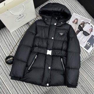 프* 25FW 후드 벨티드 패딩 블랙 (여성)