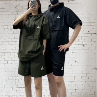 AC* 아노락 후드 반팔 반바지 세트 (남여공용)