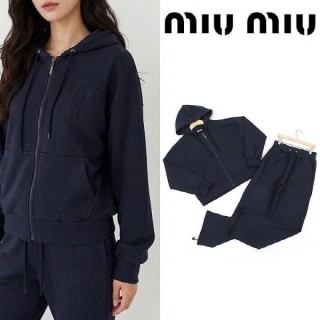 미*** 레터링 로고 오버핏 크롭 트레이닝 셋업 (여성용)